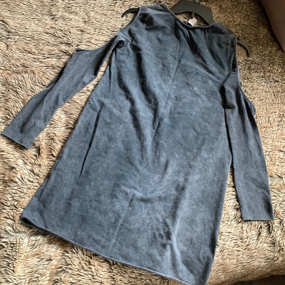 Cold shoulder dress.